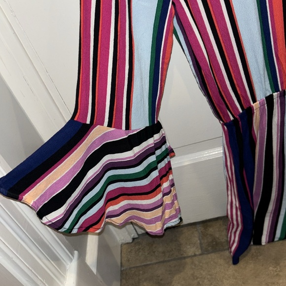 Express - Multicolored Striped Romper - Picture 4 of 6